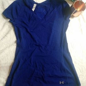 Under Armour Workout Top Blue Size Small